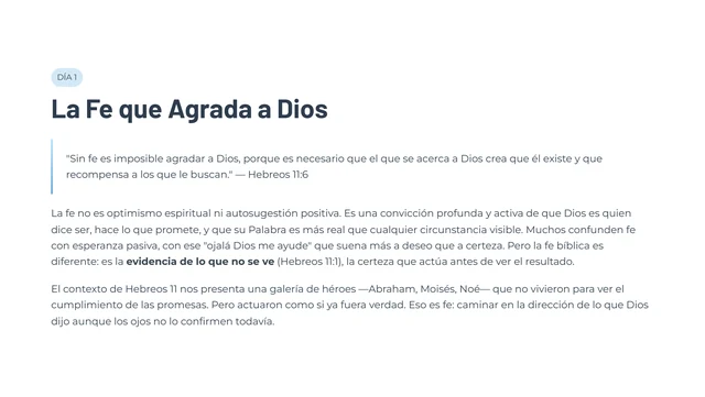 Página 3 original del ebook, día 1: lectura y reflexión